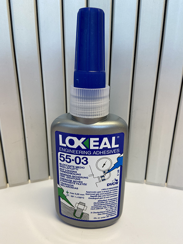 Fijador de roscas LOXEAL 55-03. Adhesivo de media resistencia