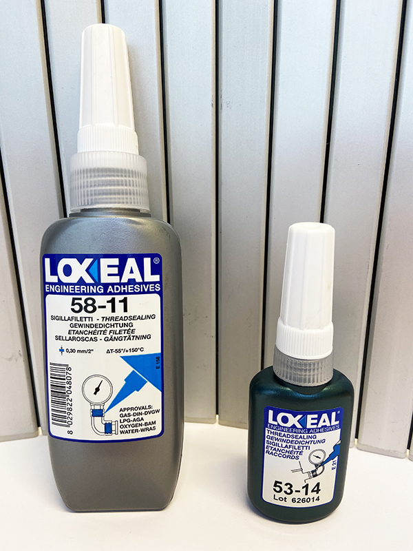 Selladores de roscas LOXEAL 58-11 y LOXEAL 53-14. Adhesivos anaeróbicos.